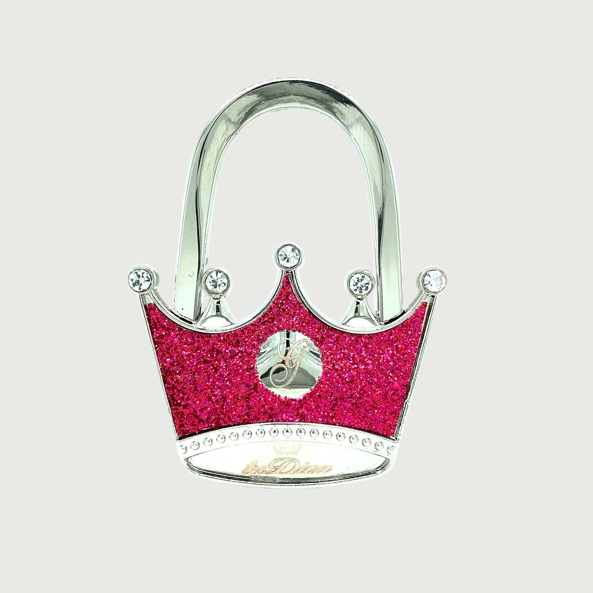 3 Ganci Portaborsa Da Tavolo Pieghevoli - Antiscivolo, In Metallo Con Diamanti, Colorati - Foto 12