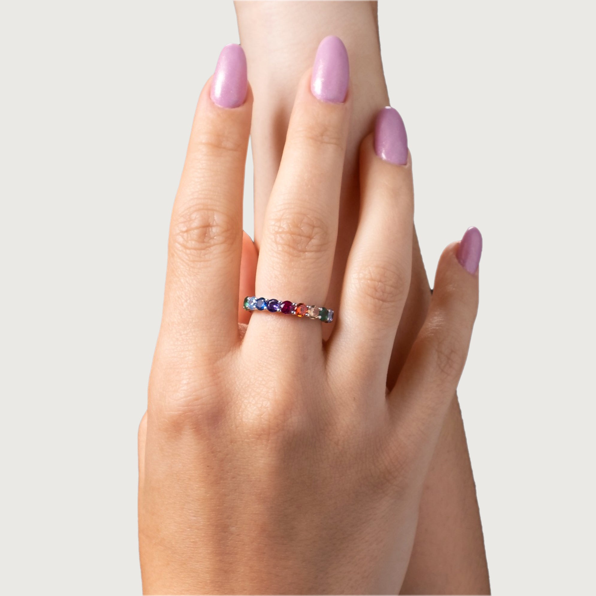 Anello Riviera Rainbow