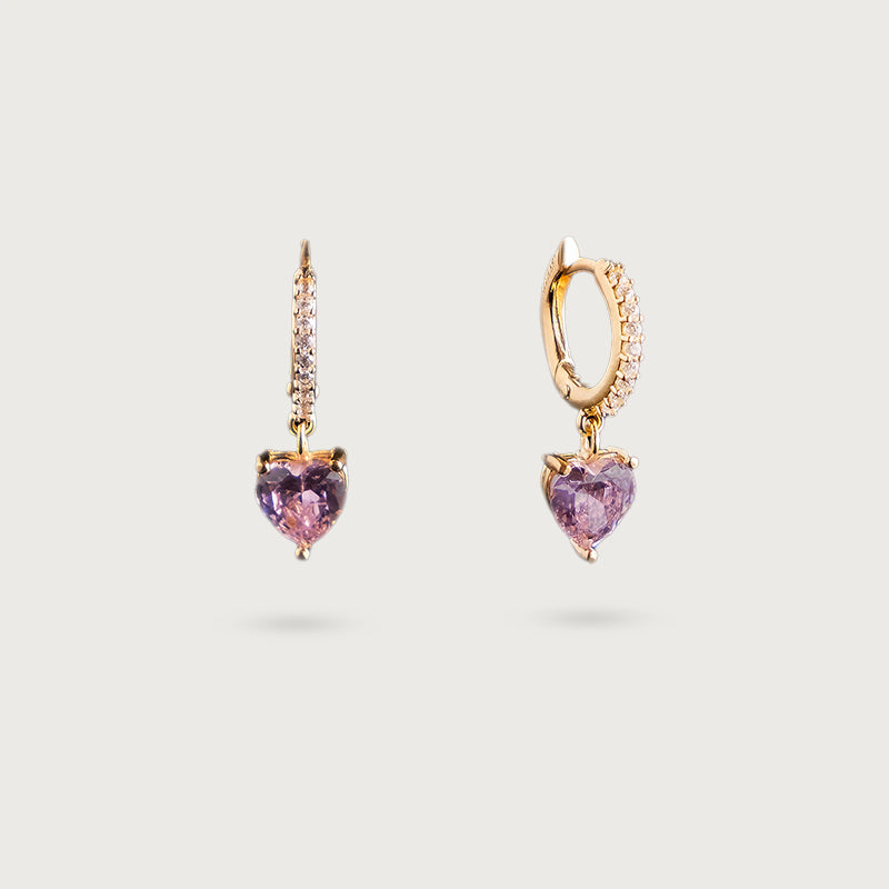 Orecchini clip a cuore
