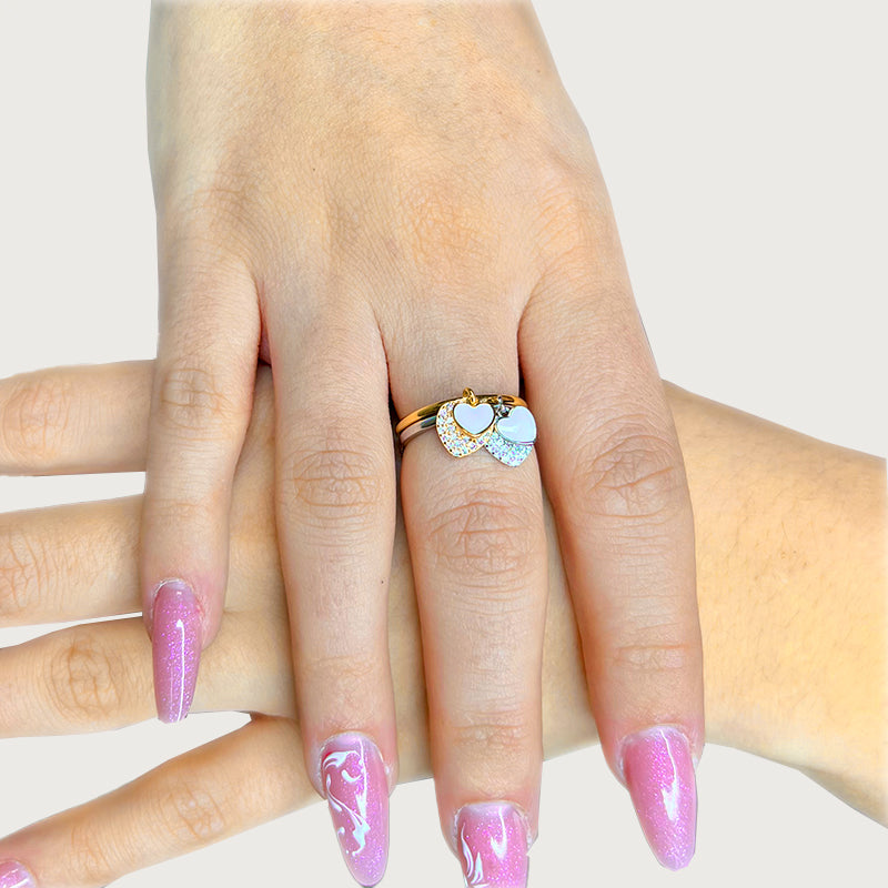 Anello cuori personalizzabile