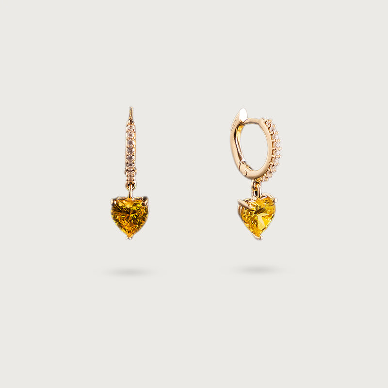 Orecchini clip a cuore