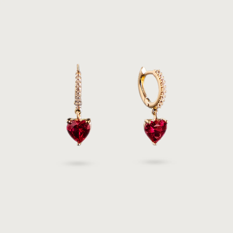 Orecchini clip a cuore