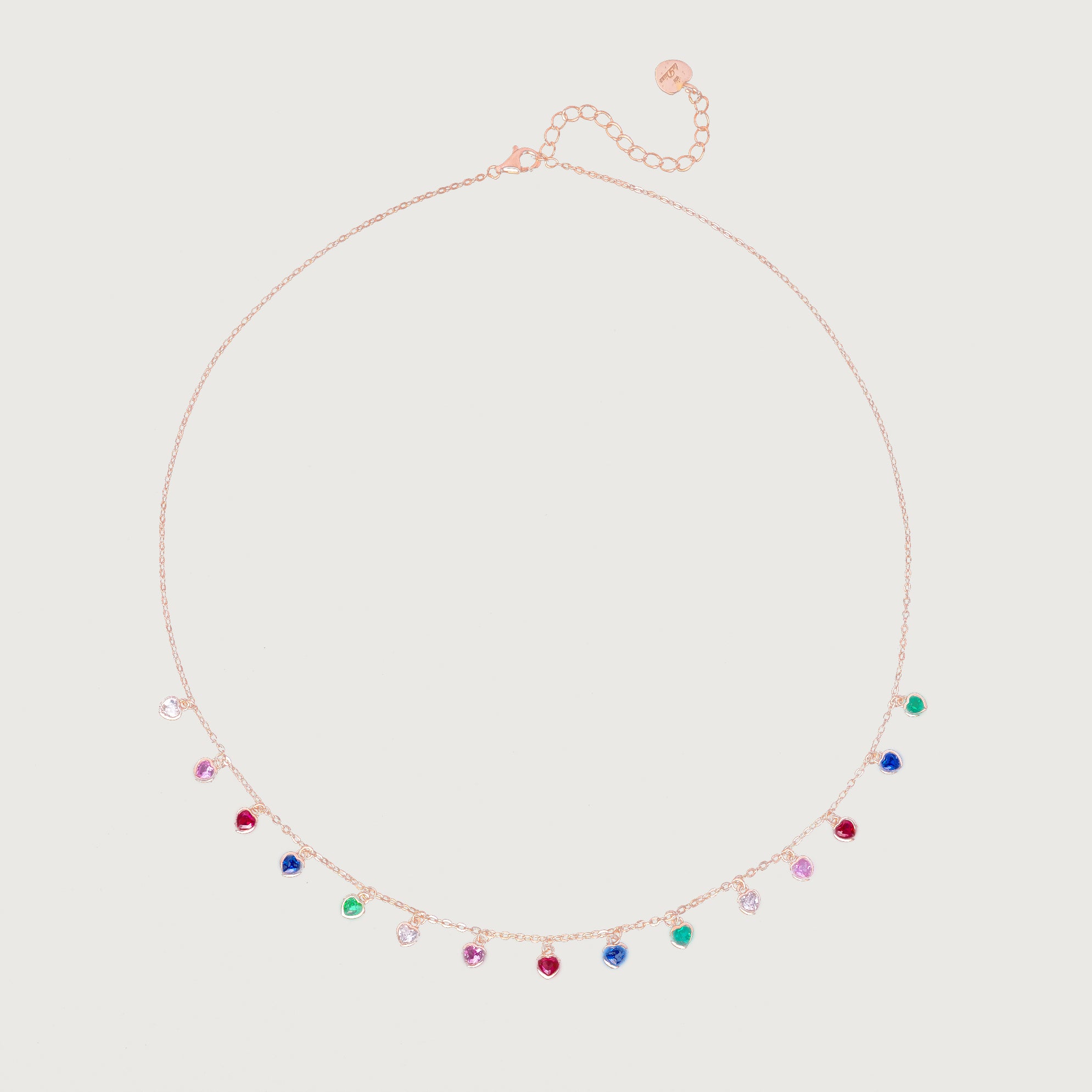 Collana con Cuoricini colorati