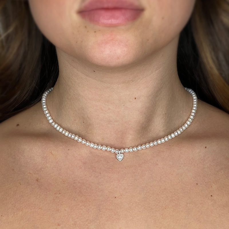 Collana Perle con Cuore