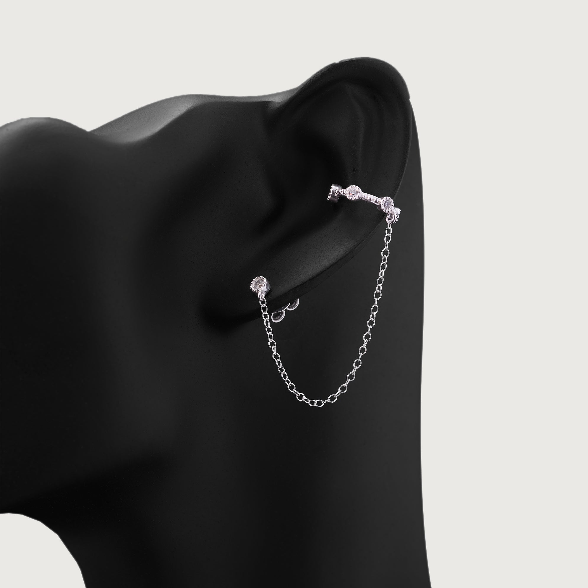 Earcuff Eternity Alternato con Catena