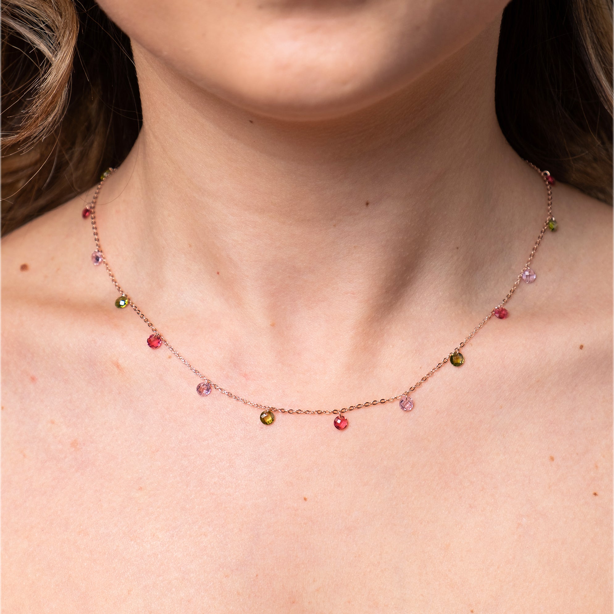 Collana Tormaline Colorate